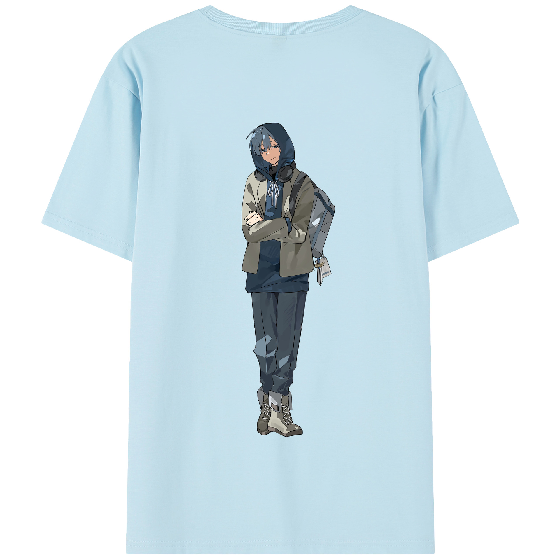 （画像用） 葬送のフリーレン Frieren 綿100％半袖Tシャツ（背面プリント）